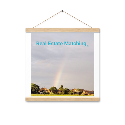 The Rainbow Sinari Poster with hangers with Real Estate Matching Logo