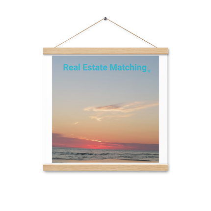 Sunset Sinari Poster with hangers with Real Estate Matching Logo