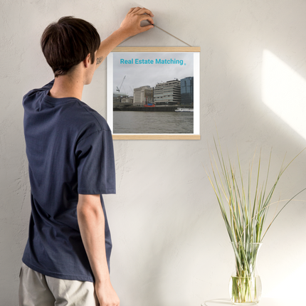 Beautiful Place Poster with hangers with Real Estate Matching Logo