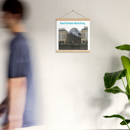 Hay's Galleria Poster with hangers with Real Estate Matching Logo