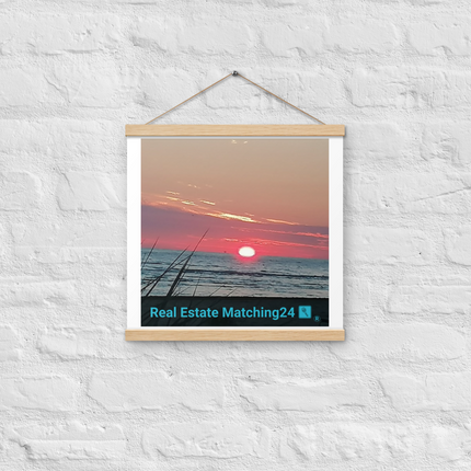 Beutiful Poster with hangers with Real Estate Matching24 Logo