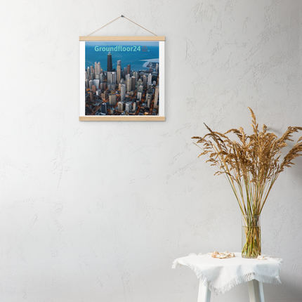 Beutiful Sinari Poster with hangers with Groundfloor24 Logo
