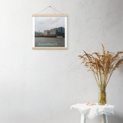 Beautiful Place Poster with hangers with Groundfloor24 Logo