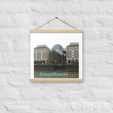 Hay's Galleria Poster with hangers with Groundfloor24 Logo