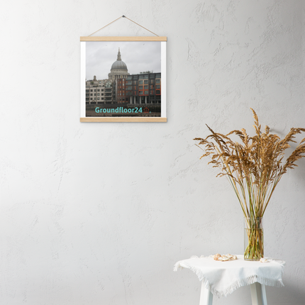 St. Paul's Cathedral Poster with hangers with Groundfloor24 Logo