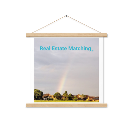 The Rainbow Sinari Poster with hangers with Real Estate Matching Logo