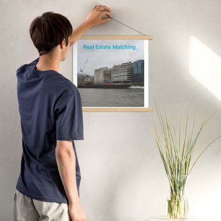 Beautiful Place Poster with hangers with Real Estate Matching Logo