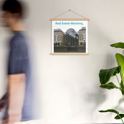 Hay's Galleria Poster with hangers with Real Estate Matching Logo