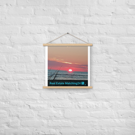 Beutiful Poster with hangers with Real Estate Matching24 Logo