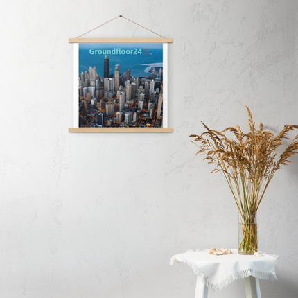 Beutiful Sinari Poster with hangers with Groundfloor24 Logo