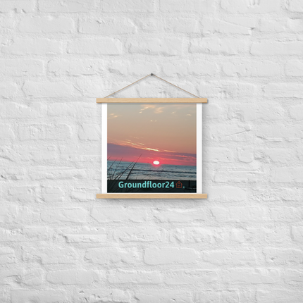 Beutiful Poster with hangers with Groundfloor24 Logo