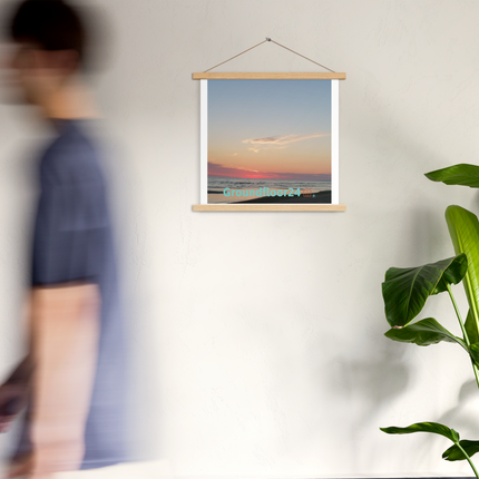 Sunset Sinari Poster with hangers with Groundfloor24 Logo