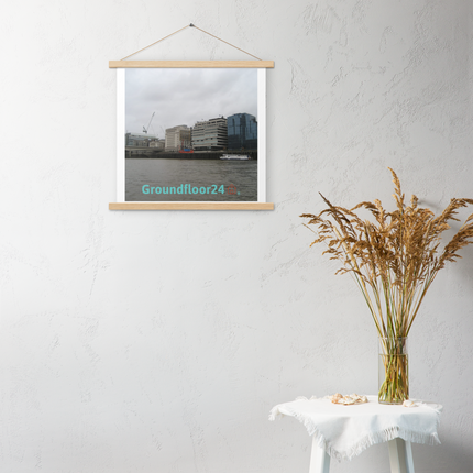 Beautiful Place Poster with hangers with Groundfloor24 Logo