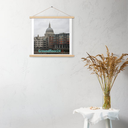St. Paul's Cathedral Poster with hangers with Groundfloor24 Logo