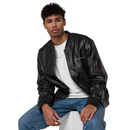 Leather Bomber Jacket Groundfloorview24 with House