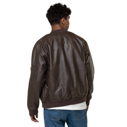 Leather Bomber Jacket Groundfloorview24 with House