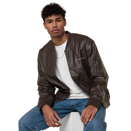 Leather Bomber Jacket Groundfloorview24 with House
