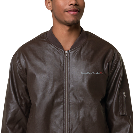 Leather Bomber Jacket Groundfloorview24 with House