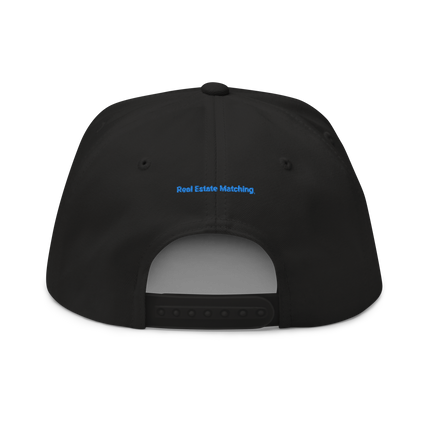 Bosnia and Herzegovina Flat Bill Cap Real Estate Matching with 3 Logos