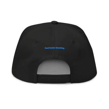 Cyprus Flat Bill Cap Real Estate Matching with 3 Logos
