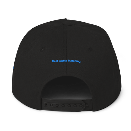 Czech Republic Flat Bill Cap Real Estate Matching with 3 Logos