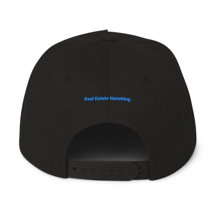Finland Flat Bill Cap Real Estate Matching with 3 Logos