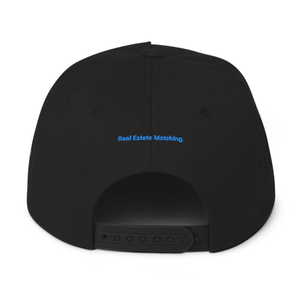 Montenegro Flat Bill Cap Real Estate Matching with 3 Logos