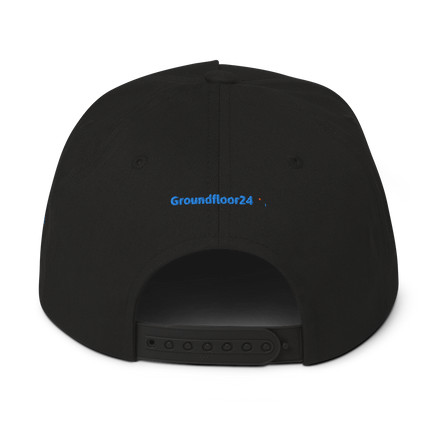 Austria Flat Bill Cap Groundfloor24 with 3 Logos.