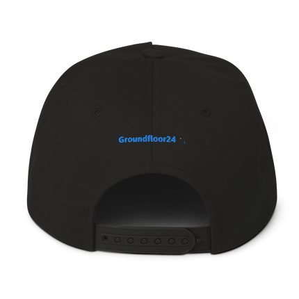 Finland Flat Bill Cap Groundfloor24 with 3 Logos.