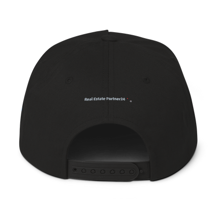 Greece Flat Bill Cap Real Estate Partner24 with 3 Logos.