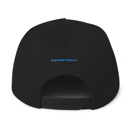 Moldova Flat Bill Cap Real Estate Partner24 with 3 Logos.