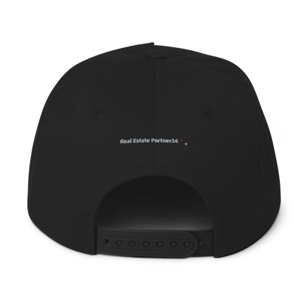 Romania Flat Bill Cap Real Estate Partner24 with 3 Logos.