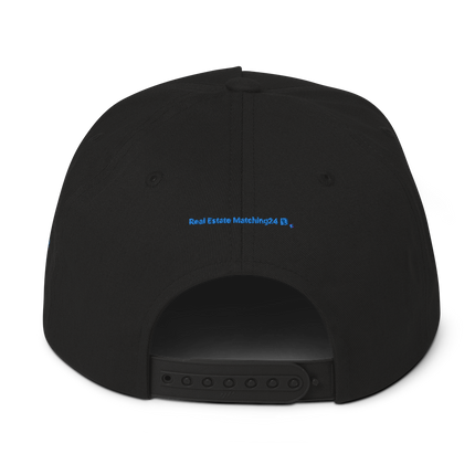 Slovenia Flat Bill Cap Real Estate Matching24 with 3 Logos.