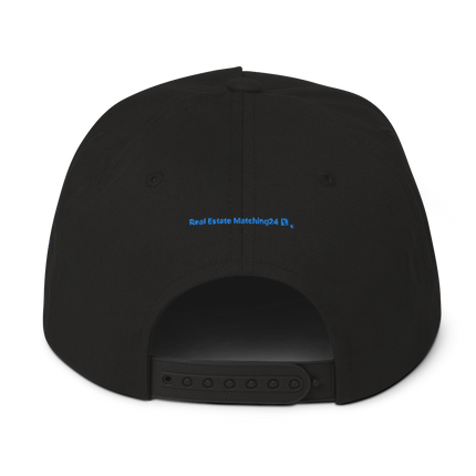Norway Flat Bill Cap Real Estate Matching24 with 3 Logos.