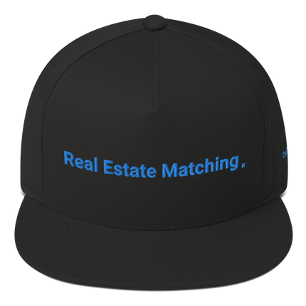 Czech Republic Flat Bill Cap Real Estate Matching with 3 Logos