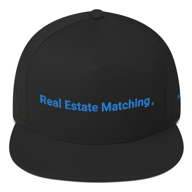 Czech Republic Flat Bill Cap Real Estate Matching with 3 Logos