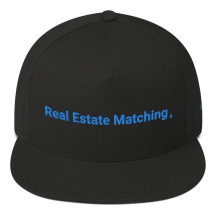 Moldova Flat Bill Cap Real Estate Matching with 3 Logos