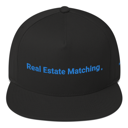 Montenegro Flat Bill Cap Real Estate Matching with 3 Logos