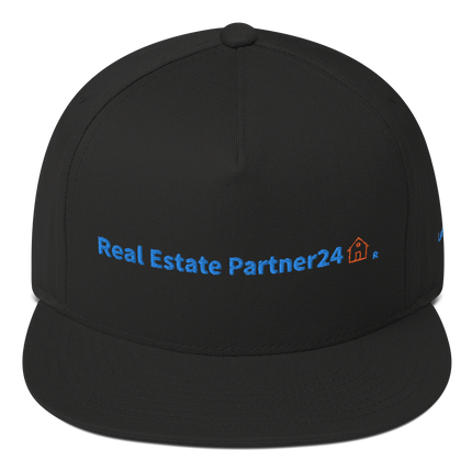 Luxembourg Flat Bill Cap Real Estate Partner24 with 3 Logos.