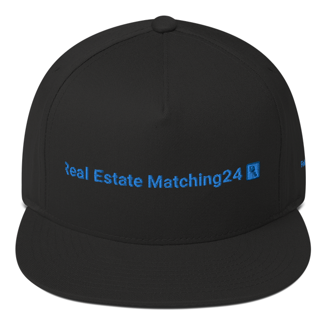 Finland Flat Bill Cap Real Estate Matching24 with 3 Logos.