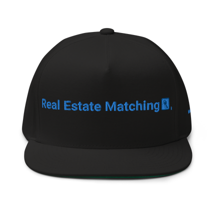 Moldova Flat Bill Cap Real Estate Matching with 3 Logos.