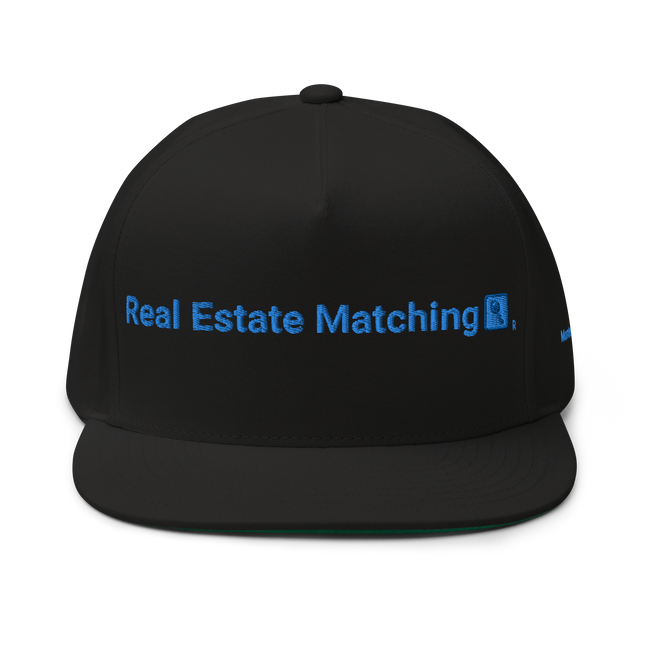 Montenegro Flat Bill Cap Real Estate Matching with 3 Logos.