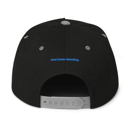 Montenegro Flat Bill Cap Real Estate Matching with 3 Logos