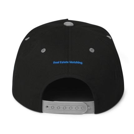 Netherlands Flat Bill Cap Real Estate Matching with 3 Logos