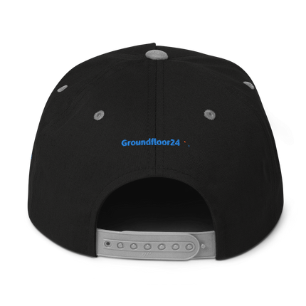 Estonia Flat Bill Cap Groundfloor24 with 3 Logos.