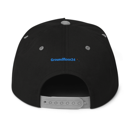 Poland Flat Bill Cap Groundfloor24 with 3 Logos.