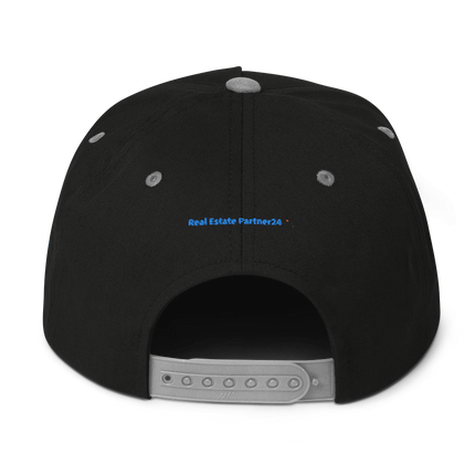 Finland Flat Bill Cap Real Estate Partner24 with 3 Logos.