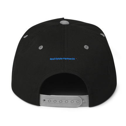 France Flat Bill Cap Real Estate Partner24 with 3 Logos.