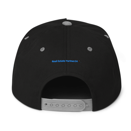 Iceland Flat Bill Cap Real Estate Partner24 with 3 Logos.