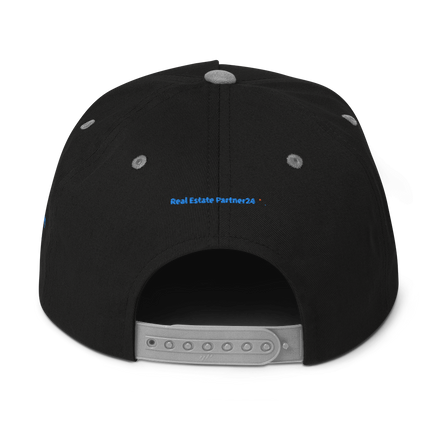 Luxembourg Flat Bill Cap Real Estate Partner24 with 3 Logos.